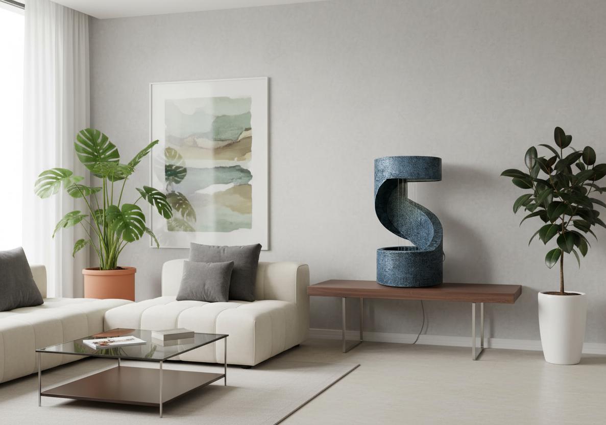 LED Indoor Waterfall Fountain: Zen Tabletop Water Feature