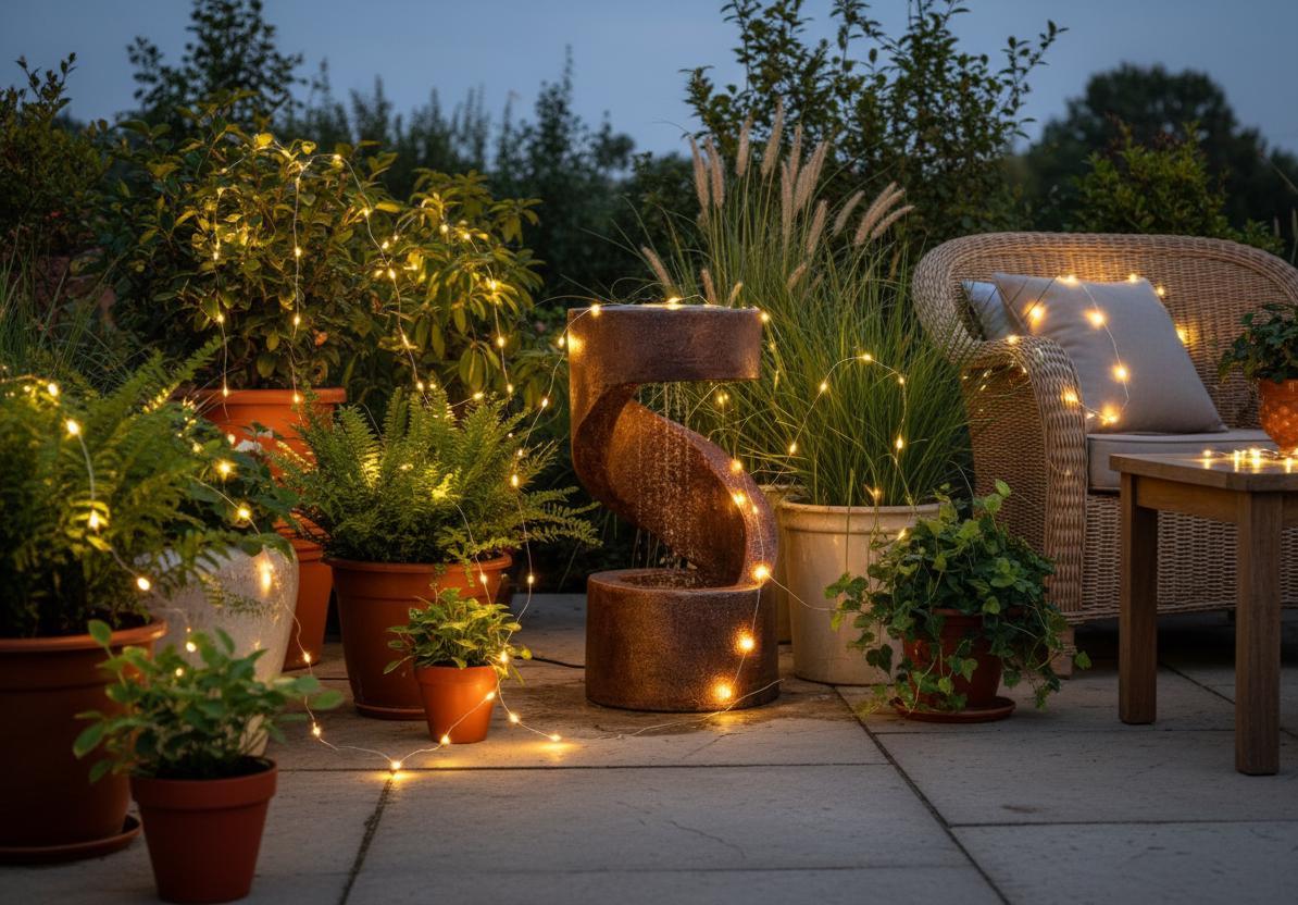 LED Indoor Waterfall Fountain: Zen Tabletop Water Feature