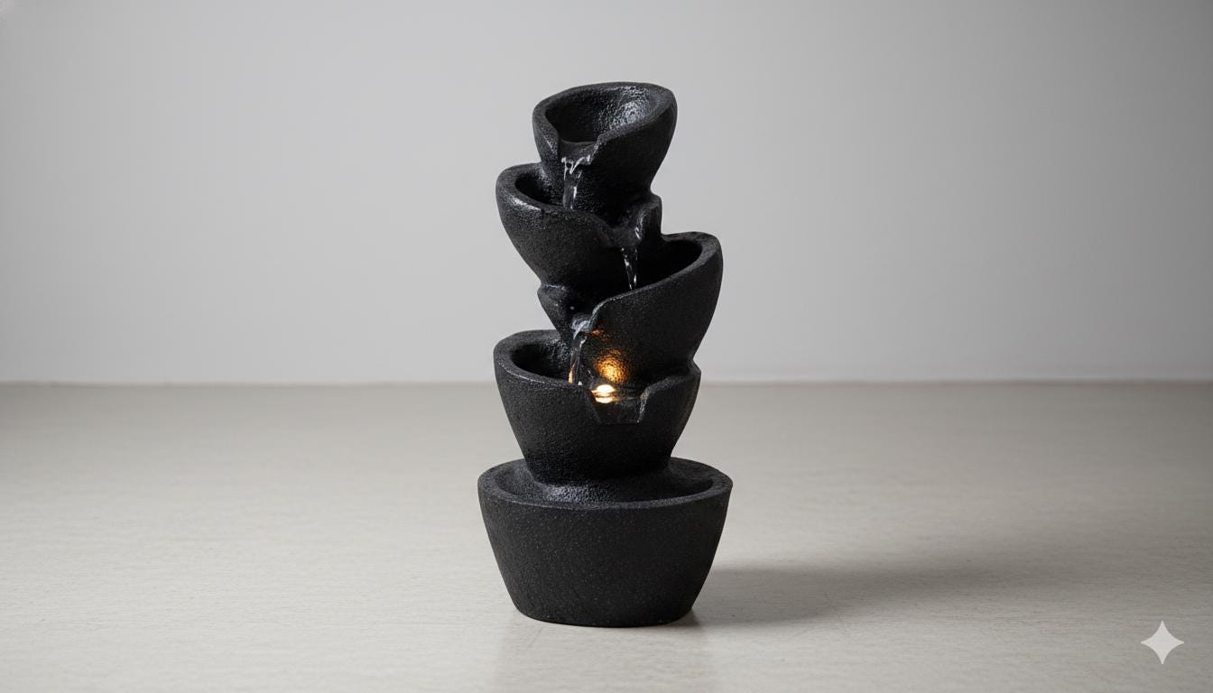 Garden Waterfall Fountain: Indoor/Outdoor Garden Decor - 72cm