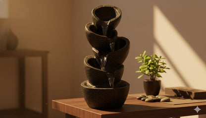 Garden Waterfall Fountain: Indoor/Outdoor Garden Decor - 72cm