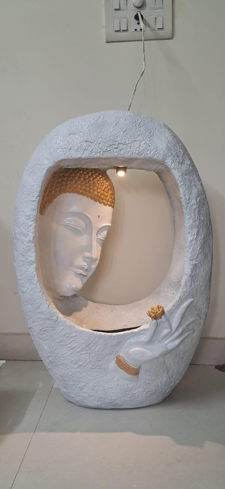 Indoor Buddha Water Fountain: Zen Home Decor Showpiece