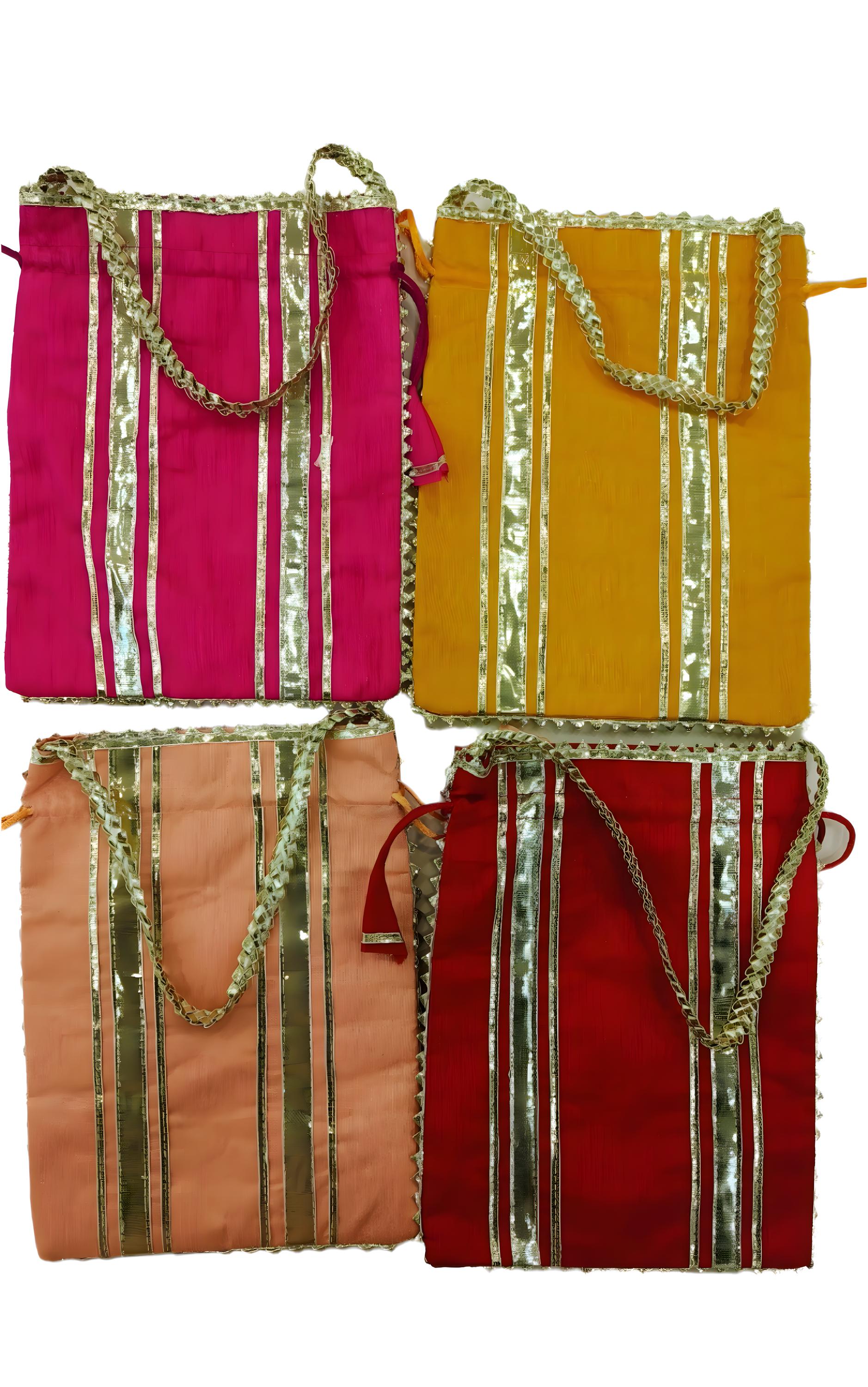 Haldi Mehndi Backdrop Decor Set – Umbrellas, Flower Strings, Potlis, Cushion Covers, Table Runner