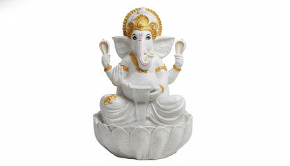 90cm Sitting Ganesh Fountain with LED Light - Tranquil Hindu Water Feature Decor