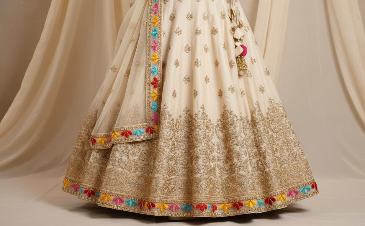 3 Yard Lace Trim | Embroidered Sewing Border, Bridal, Casual, Party Ethnic Laces and Trims