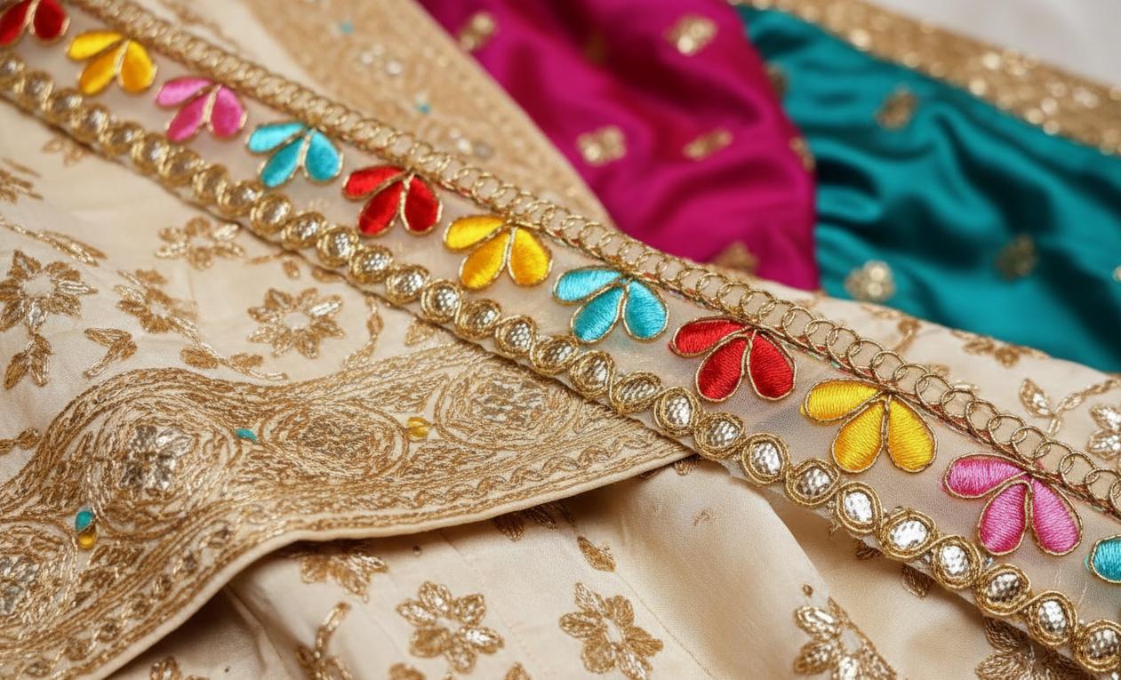 3 Yard Lace Trim | Embroidered Sewing Border, Bridal, Casual, Party Ethnic Laces and Trims