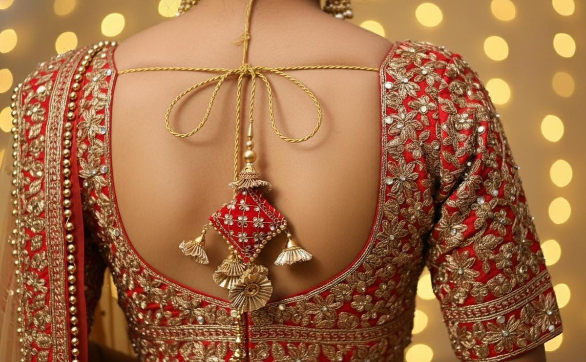 Dupatta Saree Latkans: Indian Wedding Decor, Festive Tassels (25cm)