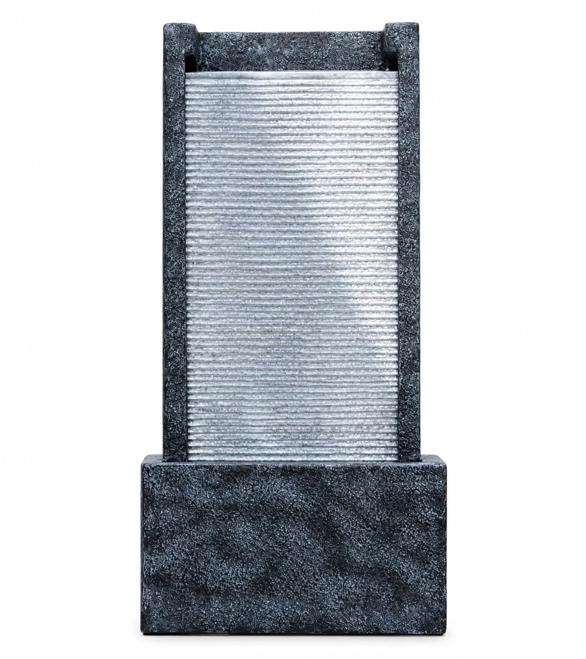 Waterfall Fountain with LED Lights - Indoor Zen Decor 80cm Height