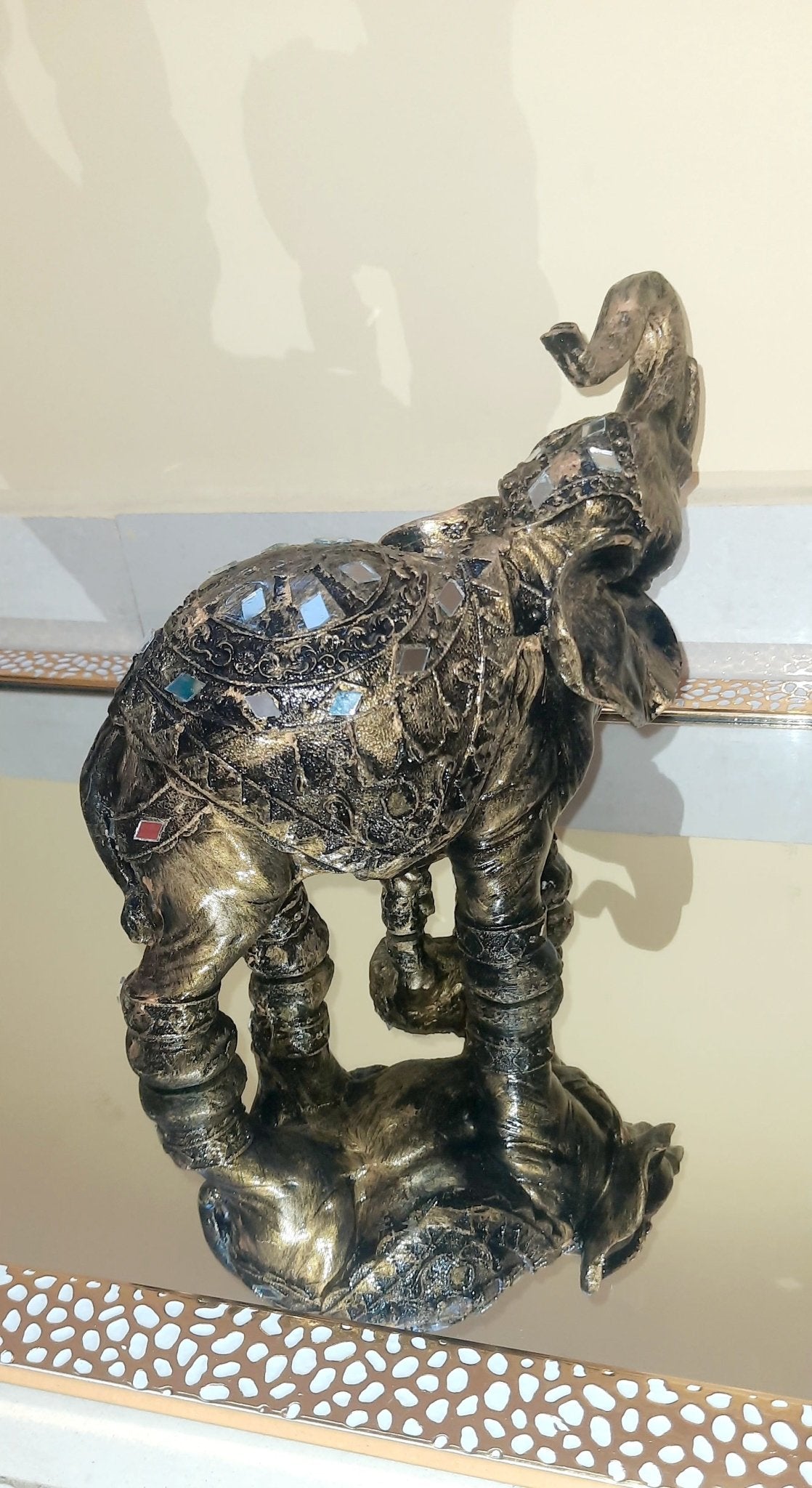 Jaipuri Elephant with Baby elephant - KRIDHA DECOR