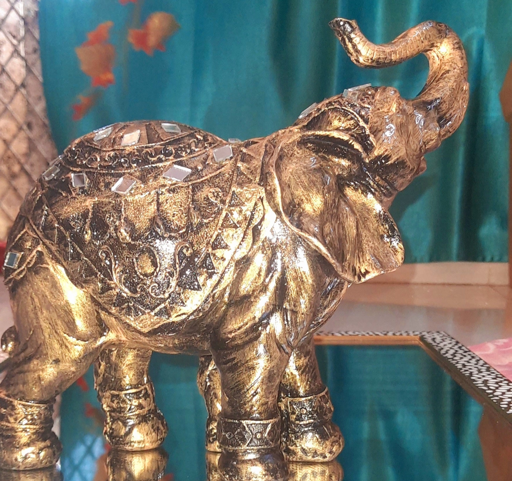 Jaipuri Elephant with Baby elephant - KRIDHA DECOR