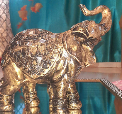 Jaipuri Elephant with Baby elephant - KRIDHA DECOR