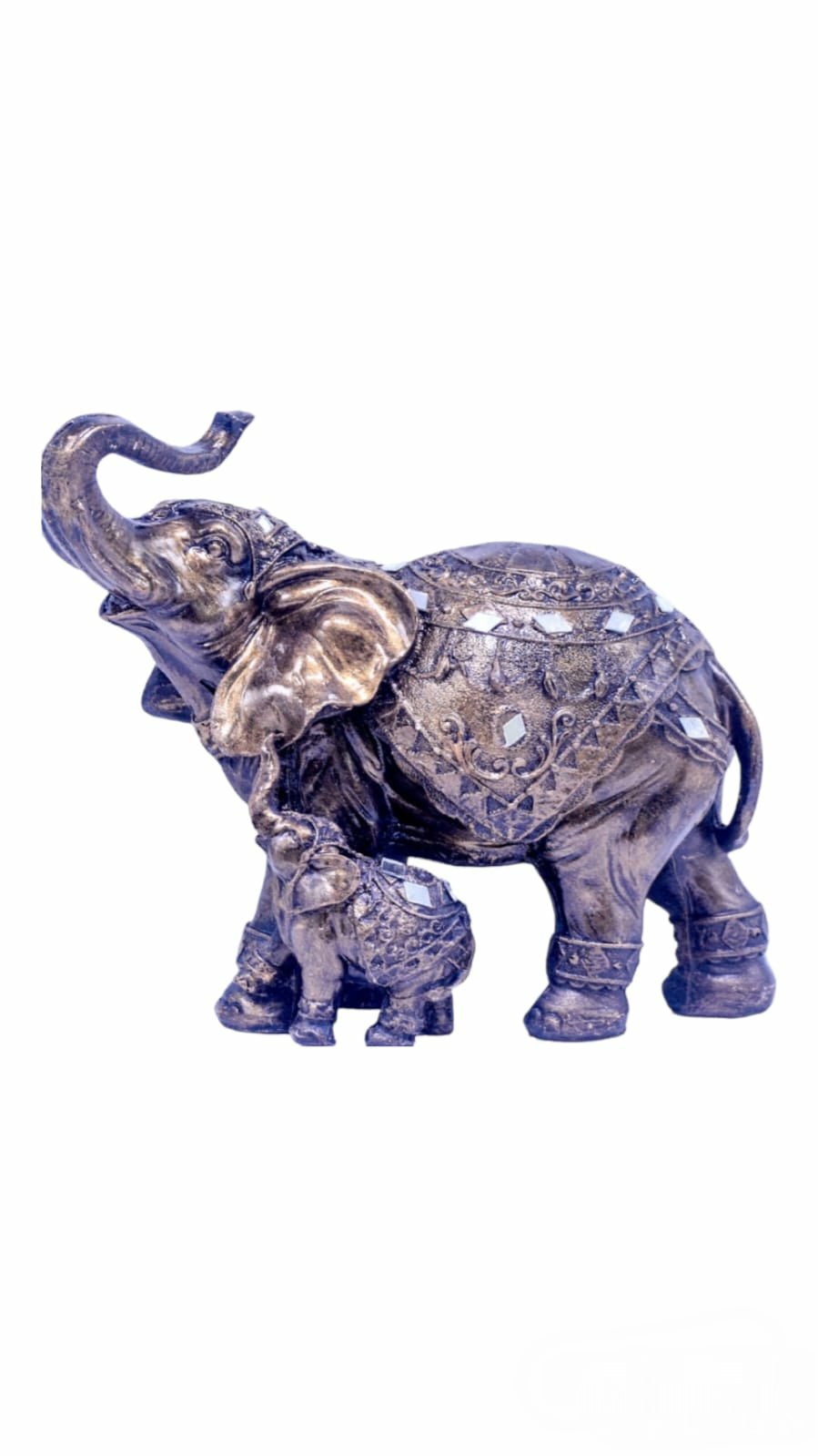 Jaipuri Elephant with Baby elephant - KRIDHA DECOR