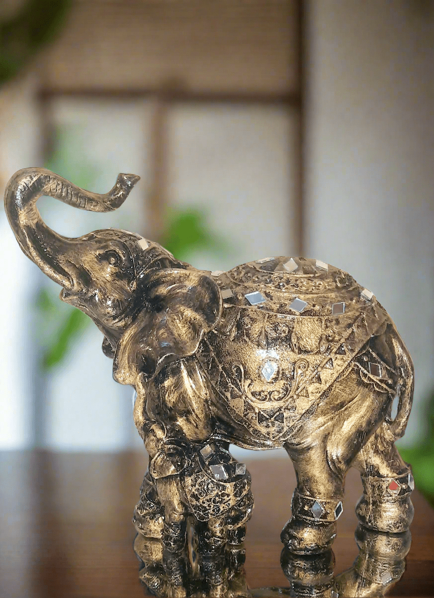 Jaipuri Elephant with Baby elephant - KRIDHA DECOR