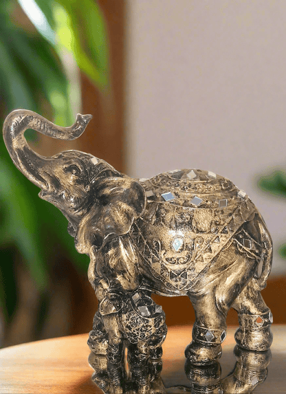 Jaipuri Elephant with Baby elephant - KRIDHA DECOR