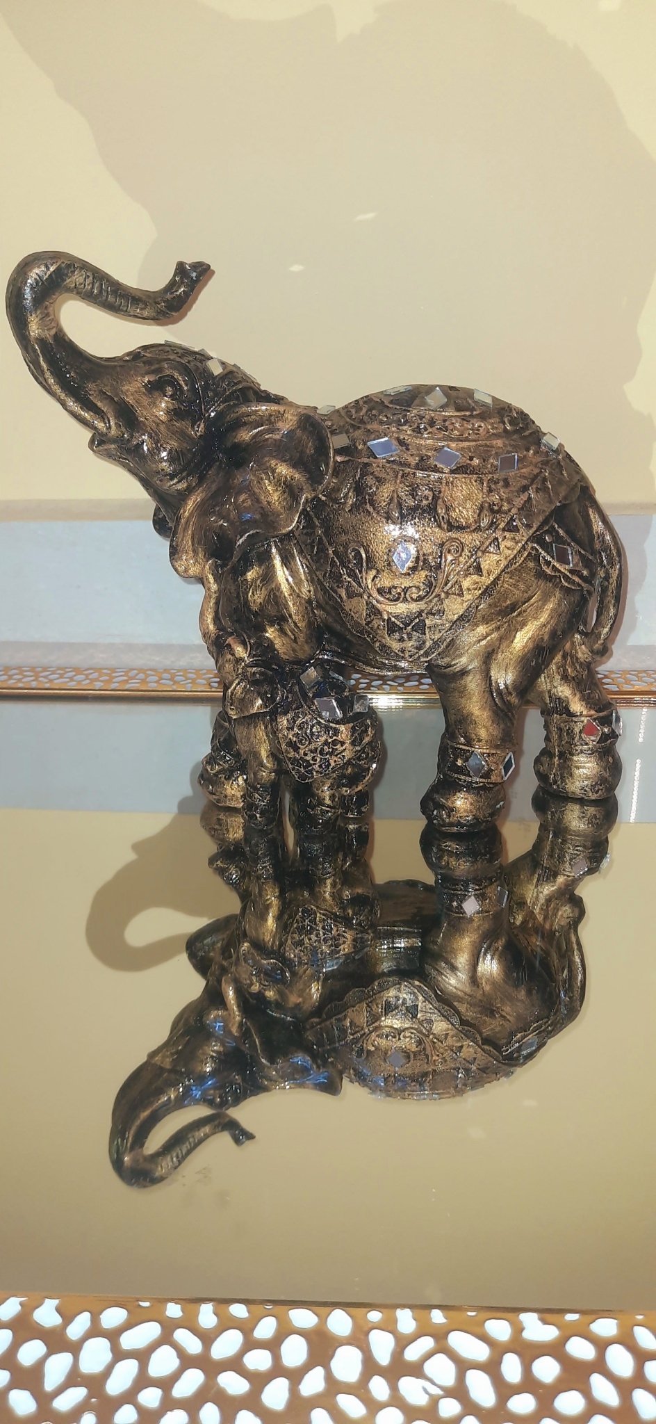 Jaipuri Elephant with Baby elephant - KRIDHA DECOR