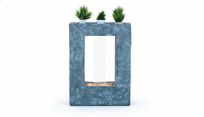 LED Indoor Water Fountain, Compact Polyresin Home Office Decor - KRIDHA DECOR