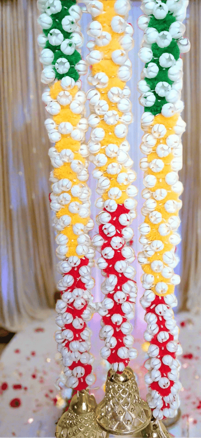 Marigold Flower Garland - Lohri & Wedding Party Decor, Valentine's Day Festival Backdrop, Temple Housewarming Decoration - KRIDHA DECOR