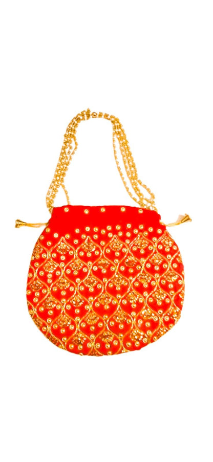 Potli Bag Hand Clutch gifts for bride wedding Ethnic Pouch Bead pearl - KRIDHA DECOR