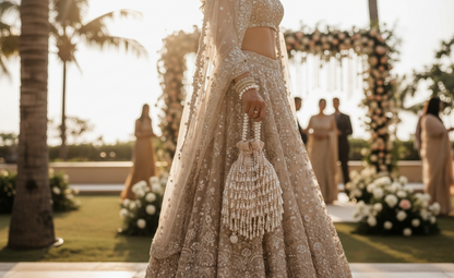 Pearl beaded Potli bags