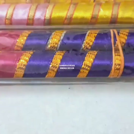 Dandiya sticks (1 pair) for Garba and festival nights, pooja, celebration