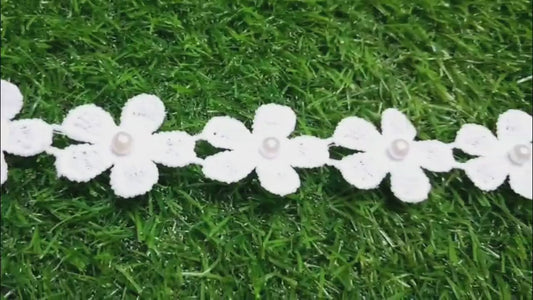 3 Yard Lace Trim | Embroidered Sewing Border, Bridal, Casual, Party Ethnic Laces and Trims