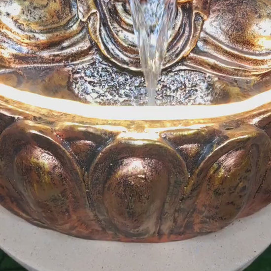 Buddha Tabletop Water Fountain: Zen Home Decor (2 Feet)