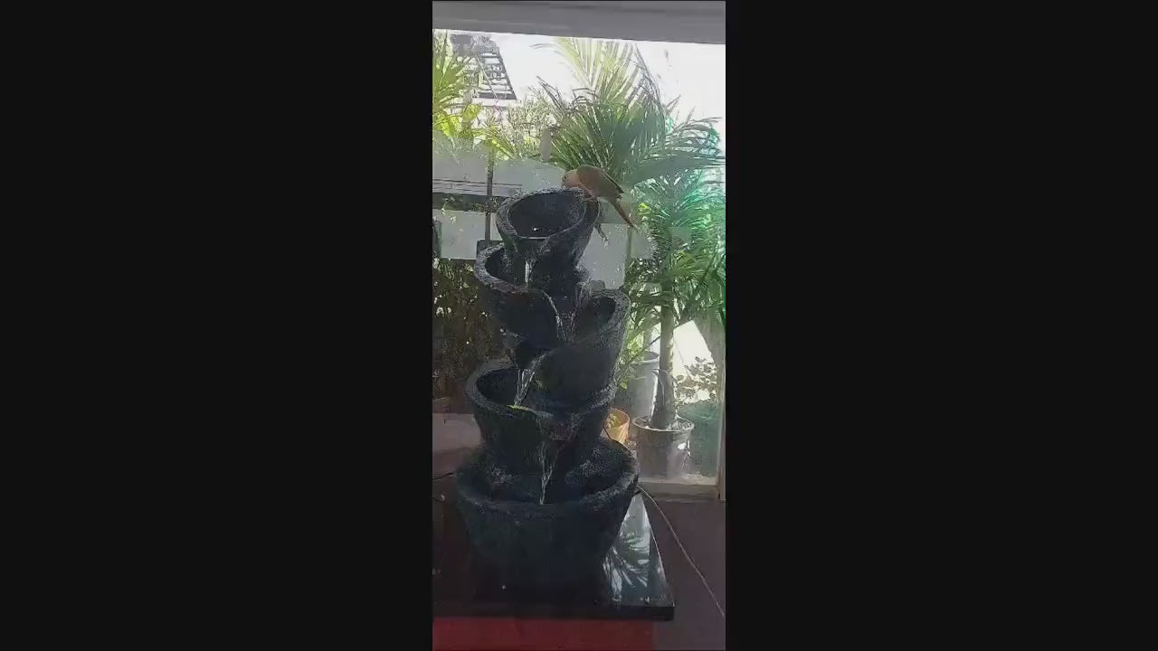 Garden Waterfall Fountain: Indoor/Outdoor Garden Decor - 72cm