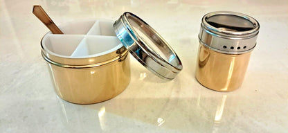 Stainless Steel Masala Dabba: 12-Compartment Indian Spice Box with Lid - KRIDHA DECOR